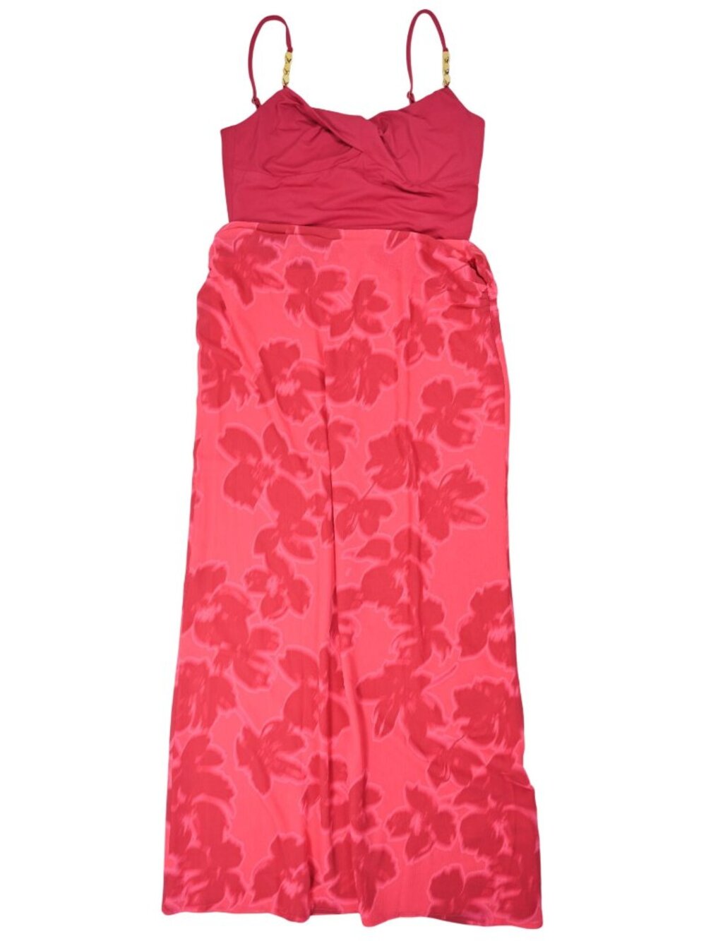 Hello Molly Blushing Petal Maxi Dress in Red